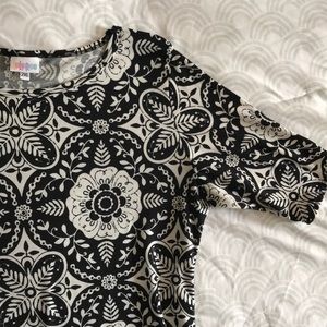 LuLaRoe Black & White Julia Tube Dress